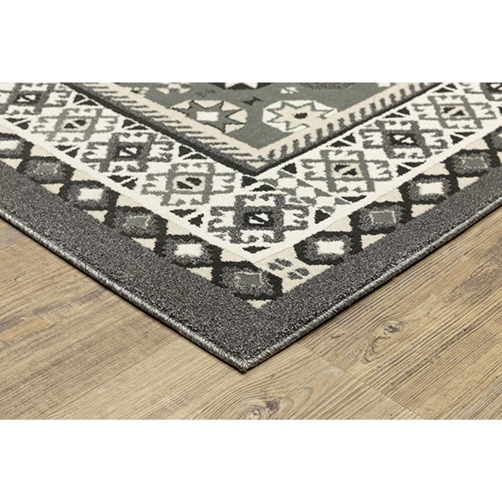 Oriental Weavers Raylan RAY02 5&#39;3&quot; x 7&#39;6&quot; Grey Area Rug, , large