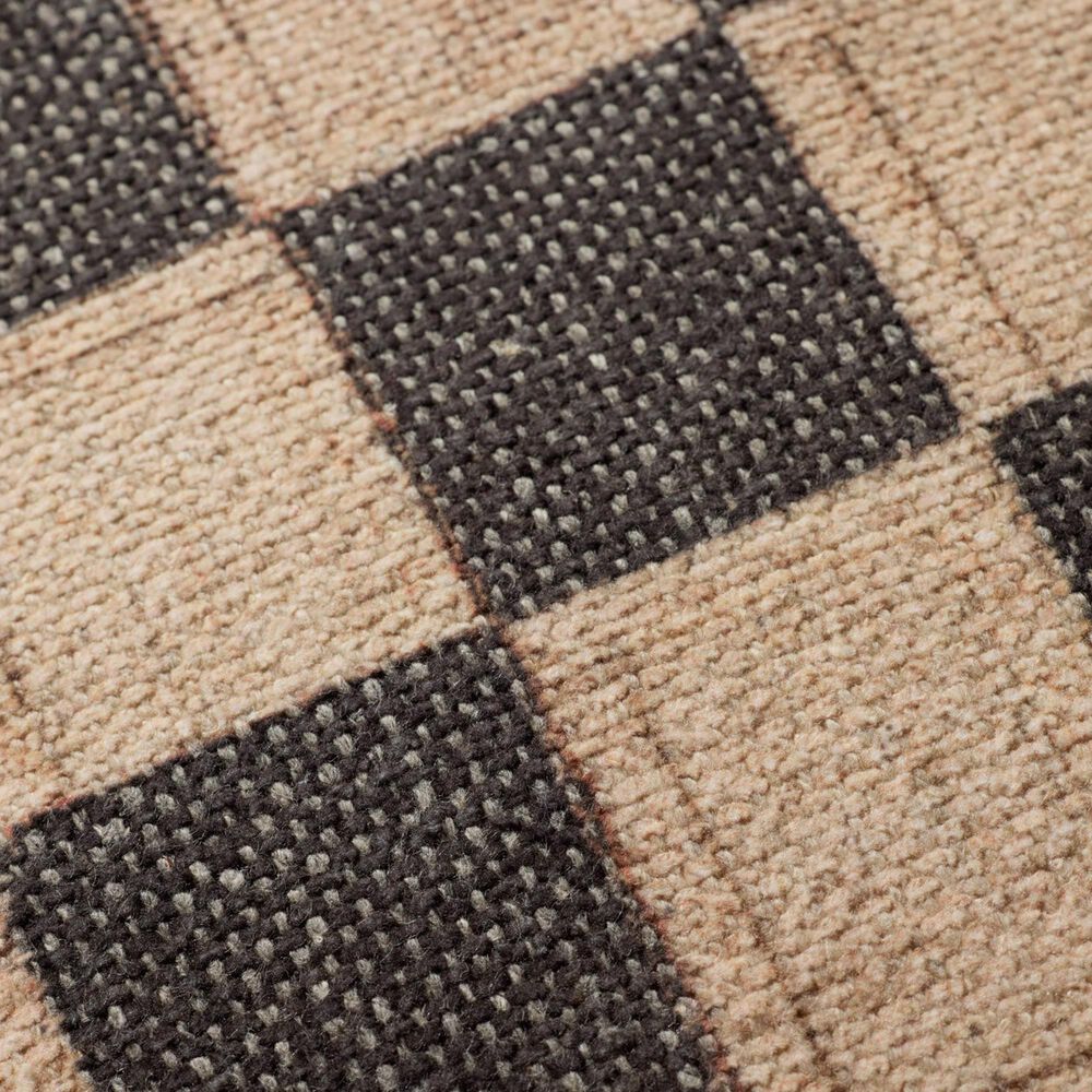 Loloi 22&quot; Square Checkered Throw Pillow in Black and Multicolor, , large