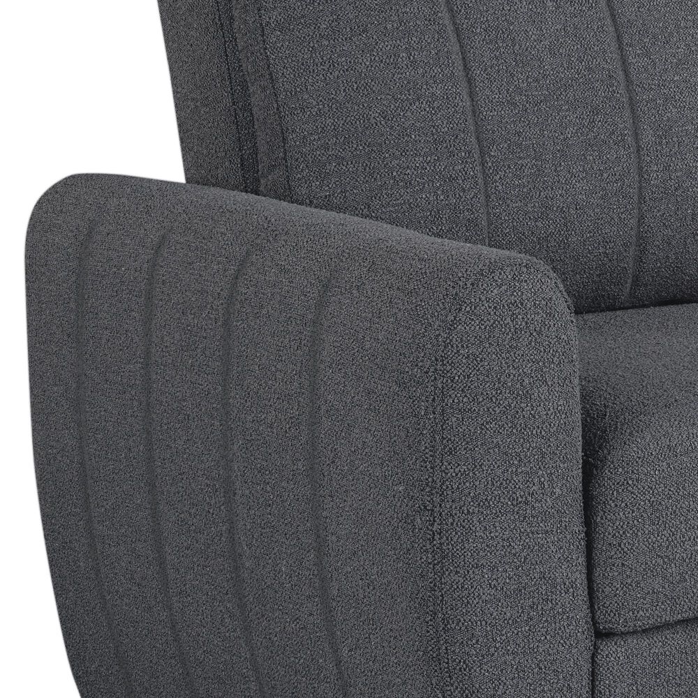 Serta Galloway Convertible Sofa in Charcoal, , large