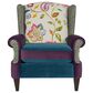 Jennifer Taylor Home Anya Arm Chair in Navy Blue, Purple, Red, Taupe and Green, , large