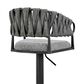 Blue River Blaise Swivel Adjustable Stool in Black, , large