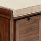 OSP Home Dover Storage Bench in Distressed Brown, , large