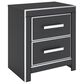 Ashley Zuraleus King Upholstered Panel Bed with Two Nightstands in Matte Black, , large
