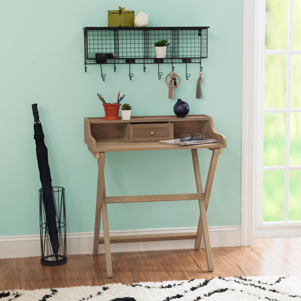 Linon Home Decor Coy Folding Desk in Brown, , large