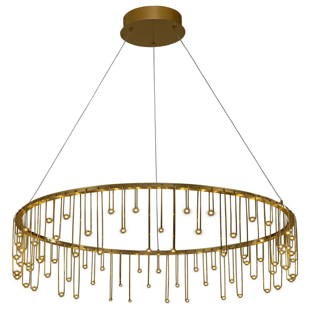 Golden Lighting Lucerna 39" 1-Light LED Chandelier in Gold, , large