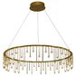 Golden Lighting Lucerna 39" 1-Light LED Chandelier in Gold, , large
