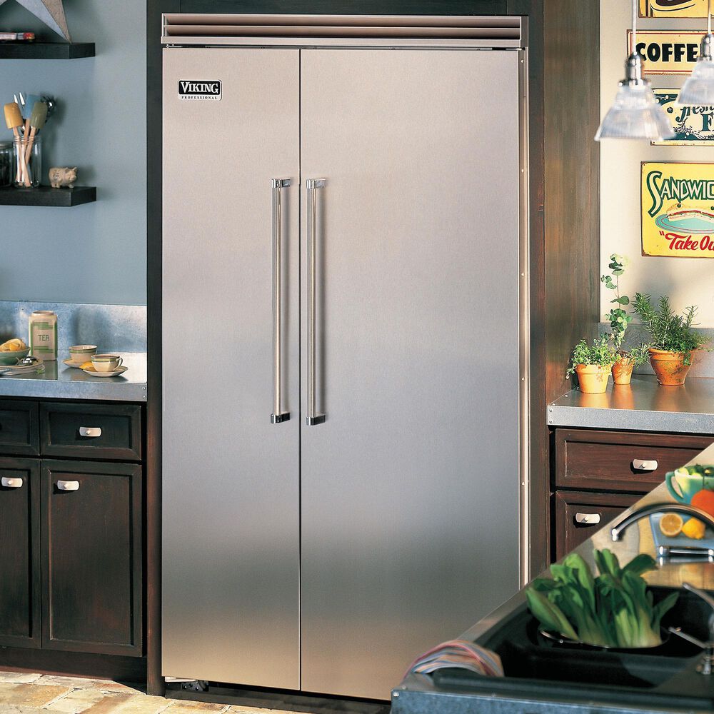 Viking Range 5 Series 29.05 Cu. Ft. Built-In Side by Side Refrigerator in Stainless Steel, , large