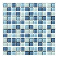 blue mosaic tile
