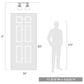 Golden Lighting Hines 2-Light Semi-Flush with Clear Glass in Matte Black, , large