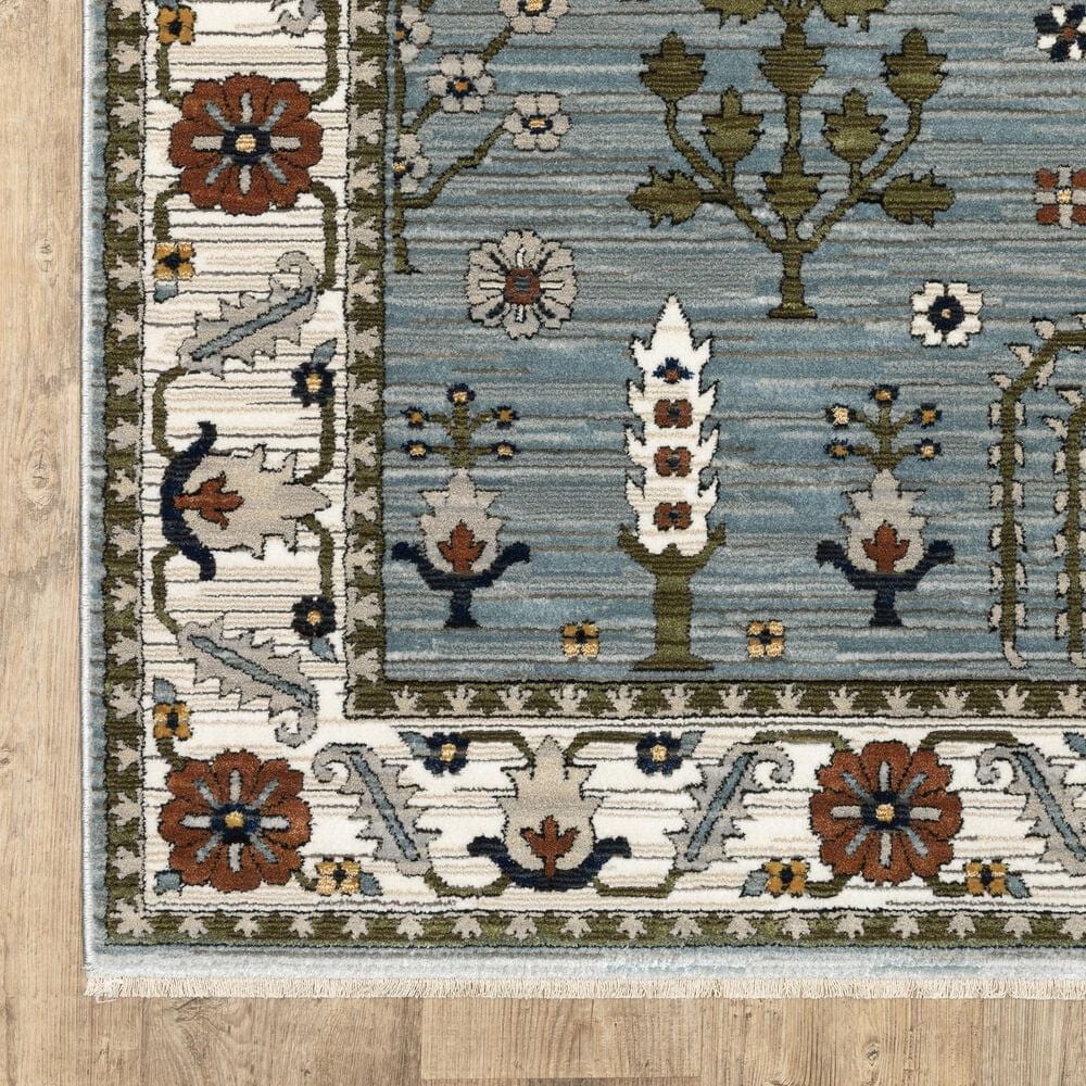 Oriental Weavers Keira KEI06 Blue and Green 6&#39;7&quot; x 9&#39;6&quot; Area Rug, , large