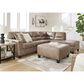 Ashley Navi 2-Piece Stationary Sectional in Fossil, , large