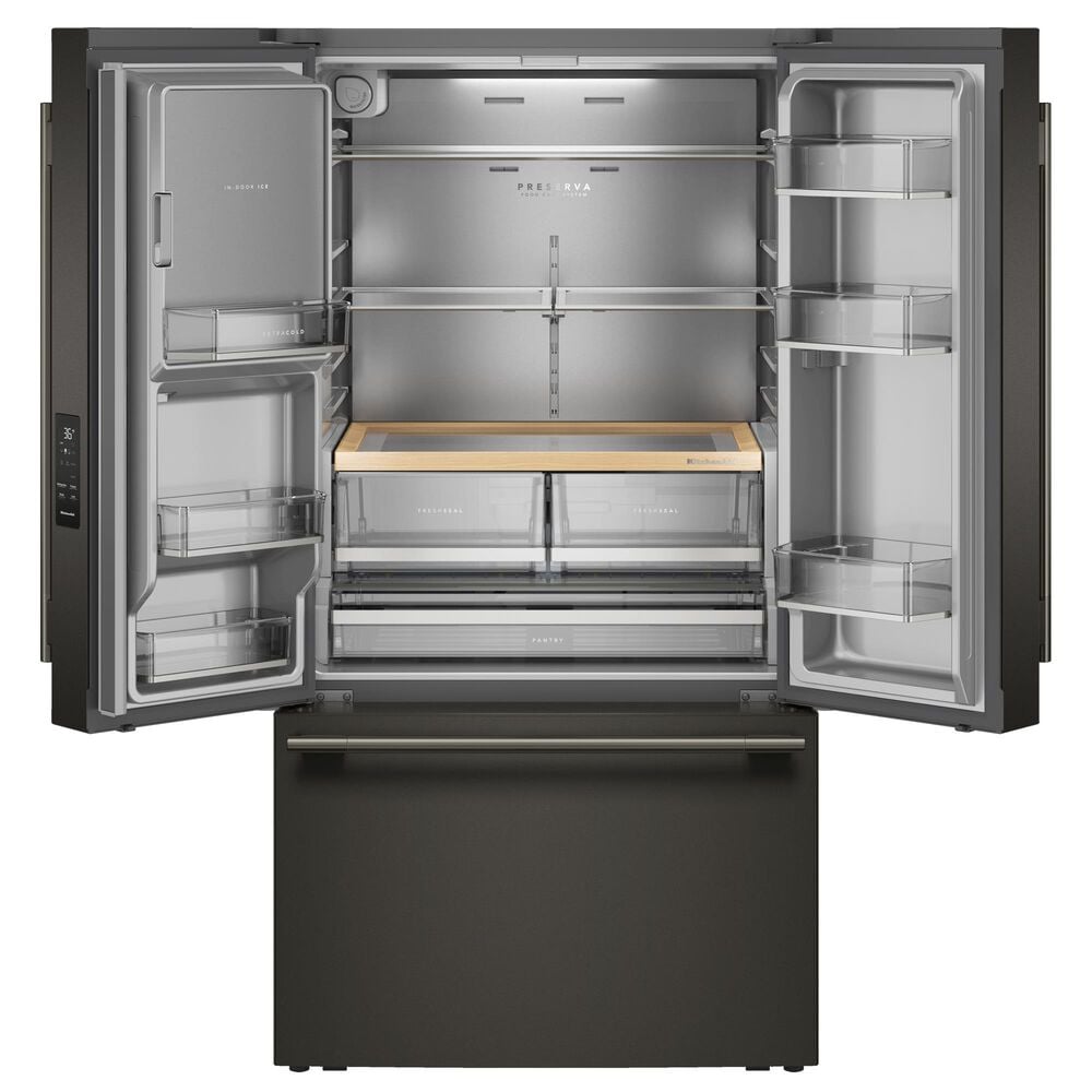 KitchenAid 30.52 Cu. Ft. Standard Depth French Door Refrigerator in Black Ore, , large