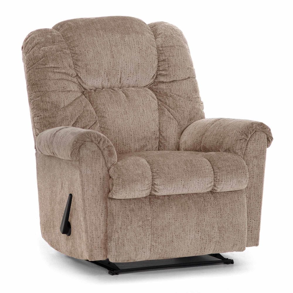 Moore Furniture Ruben Manual Rocker Recliner in Westwood Toffee, , large