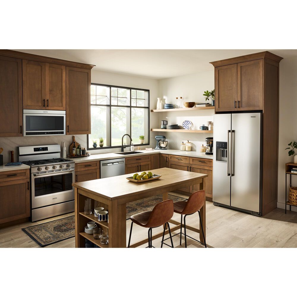 Maytag 20.8 Cu. Ft. Side-by-Side Refrigerator in Stainless Steel, , large