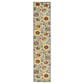 Nourison Aloha ALH17 2"3" x 10" Ivory and Multicolor Indoor/Outdoor Runner, , large