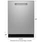 GE Profile 24" Smart Built-In Dishwasher with 39 dBA in Fingerprint Resistant Stainless, , large