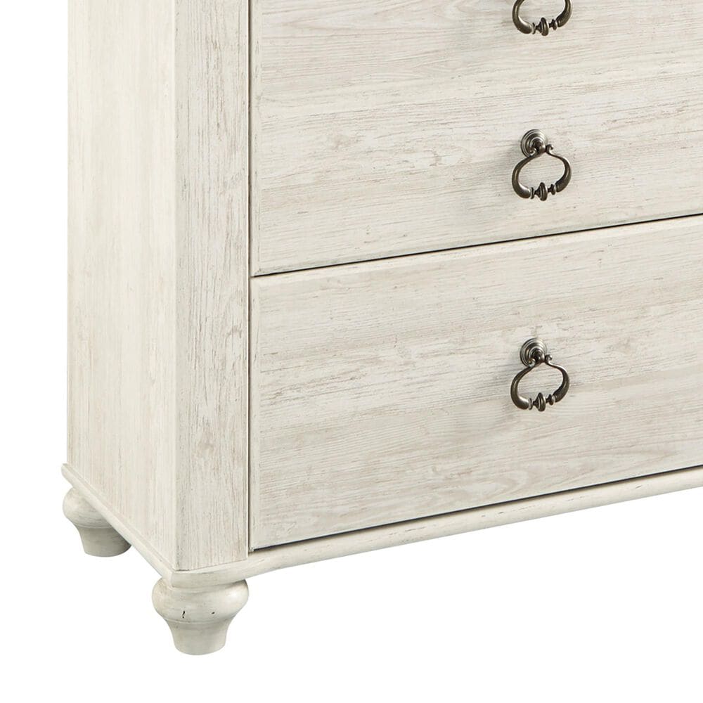 Ashley Willowton 5-Piece Queen Panel Bedroom Set in Whitewash, , large