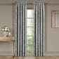 J. Queen New York Lorenzo 100" x 84" Window Panel Pair in Blue and Cream, , large