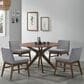 Mayberry Hill Weston Dining Table and 4 Dining Side Chairs in Walnut and Smoke, , large