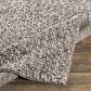 Surya Como 2" x 3" Charcoal and Ivory Area Rug, , large