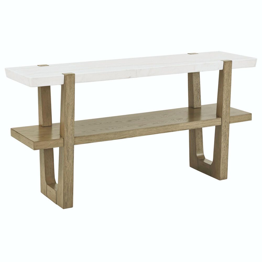 Crystal City Perth Sofa Table in Weathered Sand and White, , large