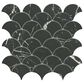 Emser Elegan Nero 12" x 11" Shell Porcelain Mosaic Sheet, , large