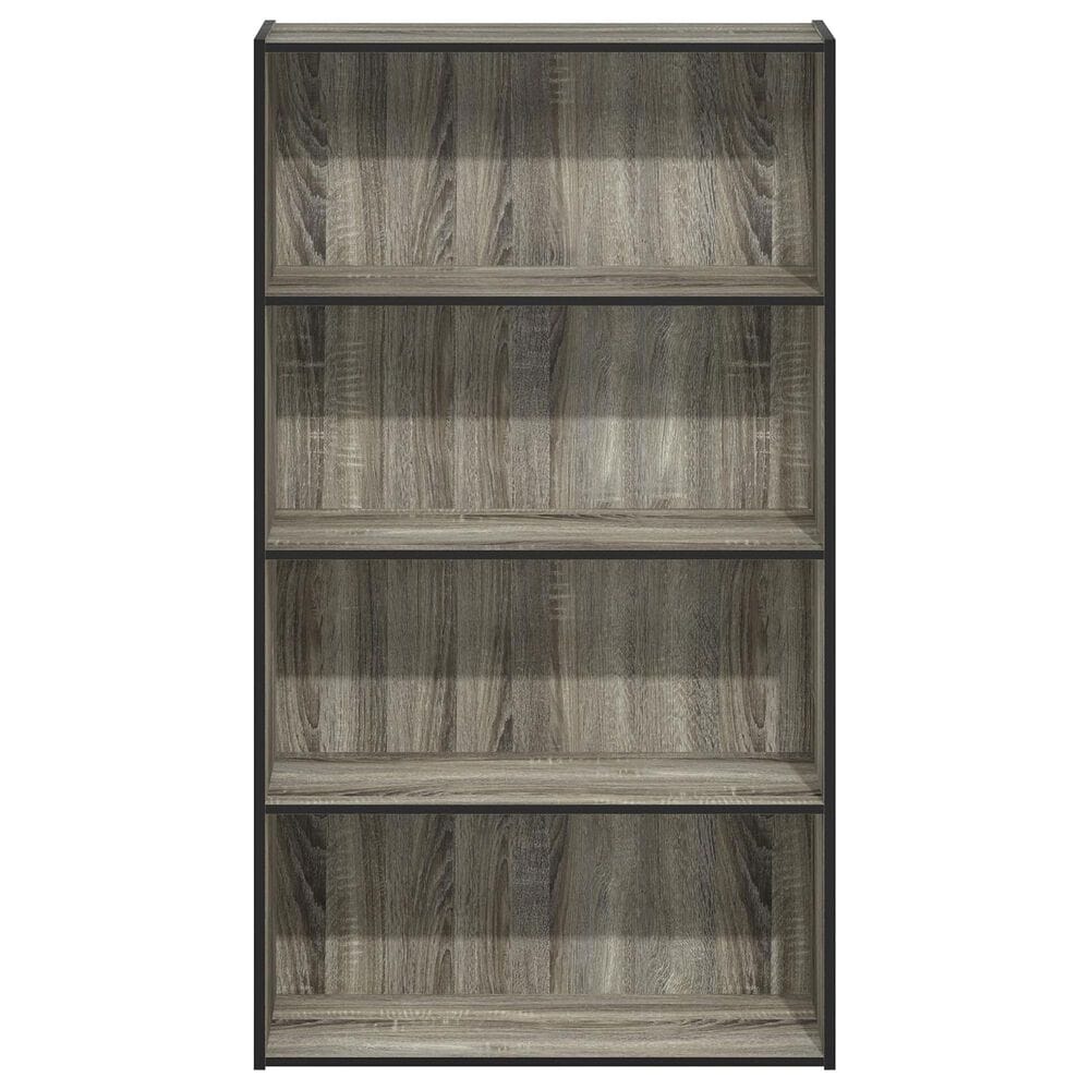 HOMLUX 4-Tier Open Shelf Bookcase in French Oak, , large
