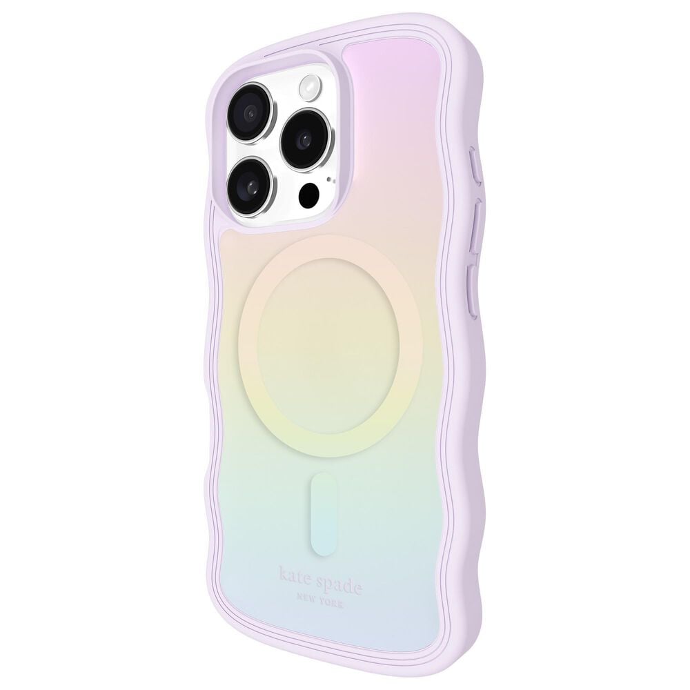 Kate Spade Wavy MagSafe Case for Apple iPhone 16 Pro in Opal Iridescent, , large