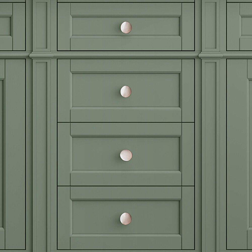 James Martin Vanities Brittany 72&quot; Double Bathroom Vanity in Smokey Celadon with 3 cm Carrara White Marble Top and Rectangular Sinks, , large