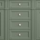 James Martin Vanities Brittany 72" Double Bathroom Vanity in Smokey Celadon with 3 cm Carrara White Marble Top and Rectangular Sinks, , large