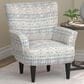 Emerald Home Furnishings Flower Power Accent Chair in Blue Cadet, , large