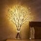 HOMLUX 32" Willow Branch with 150 LED Lights in Brown, , large
