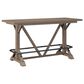 Golden Wave Furniture Benton 6-Piece Rectangular Dining Set in Pecan Brown, , large
