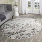 Safavieh Adirondack ADR115L 6" Round Ivory and Purple Area Rug, , large