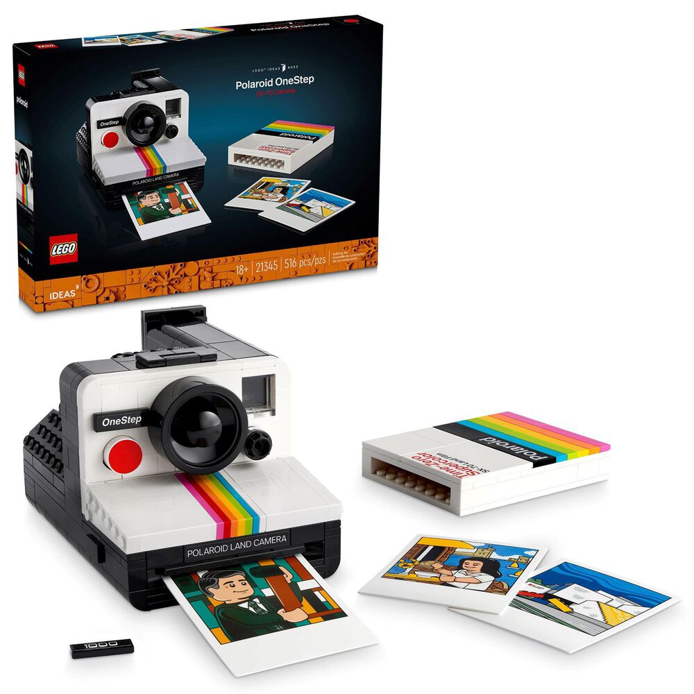 LEGO Ideas Polaroid OneStep SX-70 Camera Building Set in Multicolor, , large
