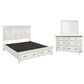 Riva Ridge Caraway 3 Piece Queen Storage Bedroom Set in Aged Ivory and Brown with USB Ports, , large