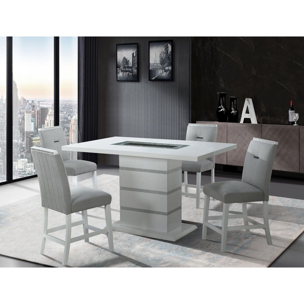 Global Furniture Usa Monaco Side Chair in White, , large