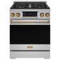 Thor Kitchen Gordon Ramsay 4.55 Cu. Ft. 30" Professional Liquid Propane Range with Bronze Handle Kit in Stainless Steel, , large