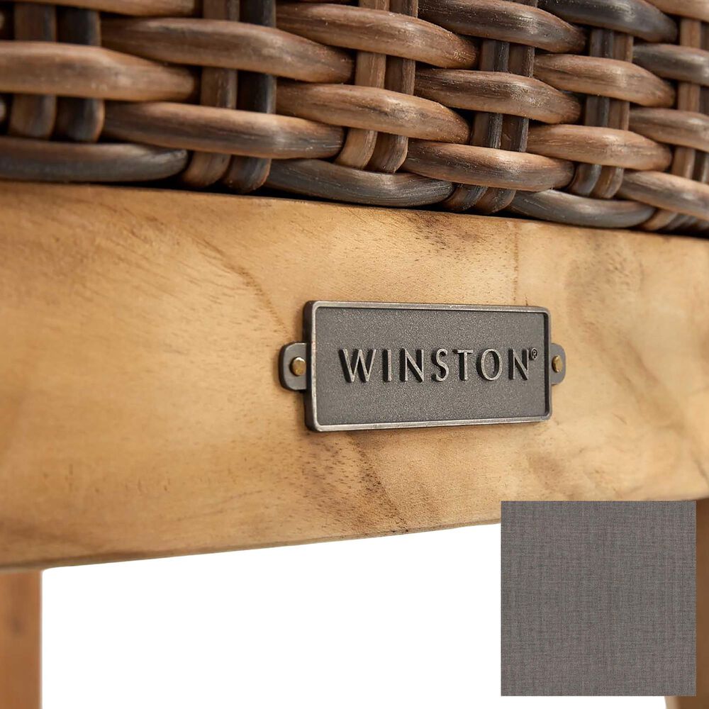 Winston Truss Arm Side Chair with Cast Slate Cushion in Vintage Earth, , large