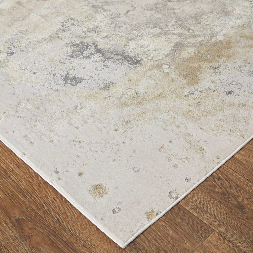 Feizy Astra 3&#39;11&quot; x 6&#39; Gray and Gold Area Rug, , large