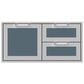 Hestan 42" Double Drawer and Storage in Pacific Fog, , large