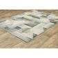 Oriental Weavers Branson Geometric Prisms 9"10" x 12"10" Blue and Green Area Rug, , large
