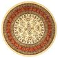 Safavieh Lyndhurst 8" Round Ivory and Rust Area Rug, , large