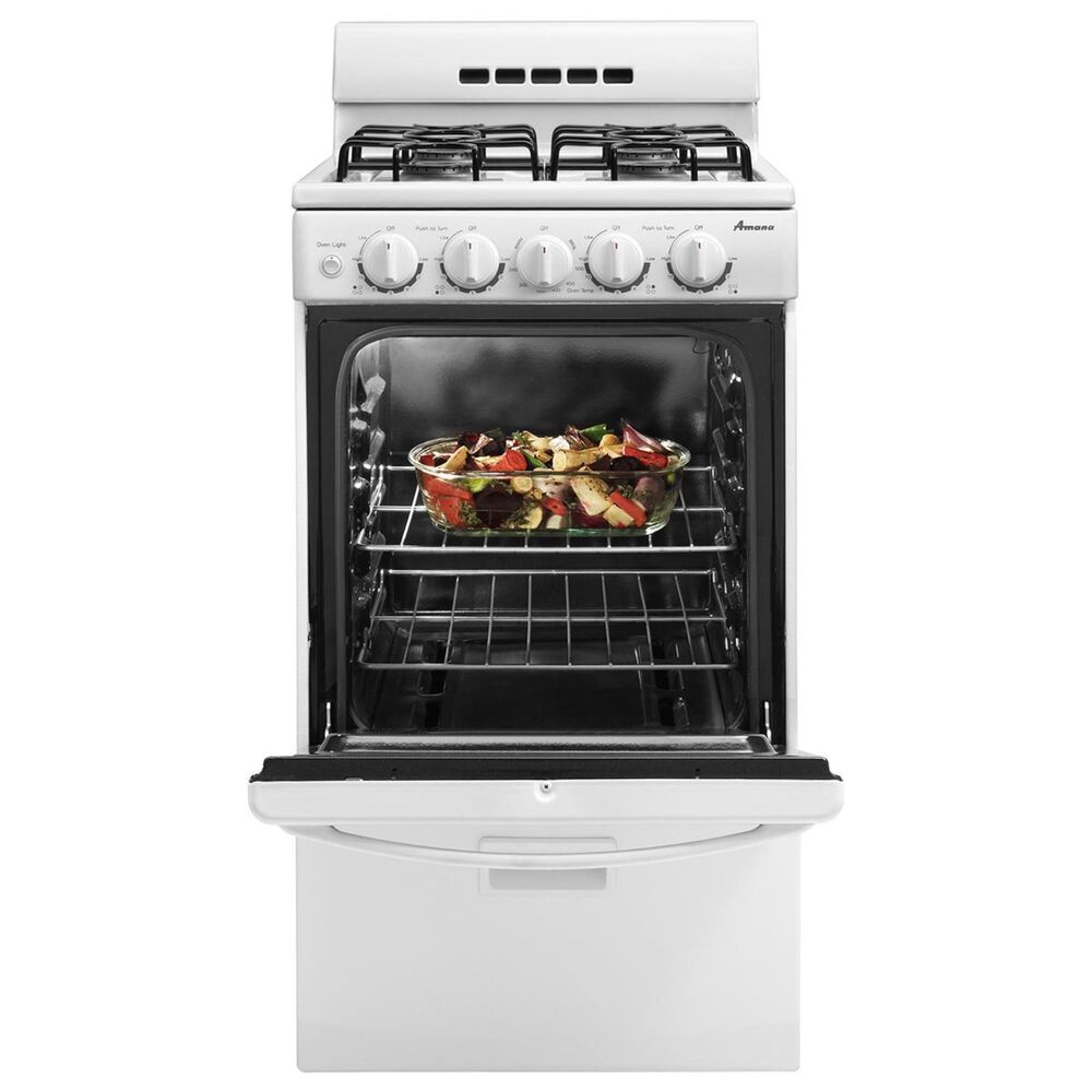 Amana 2.6 Cu. Ft. 20" Gas Range in White Nebraska Furniture Mart