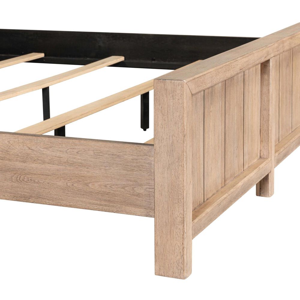 Belle Furnishings Proximity Place King Panel Bed in Barley Buff, , large