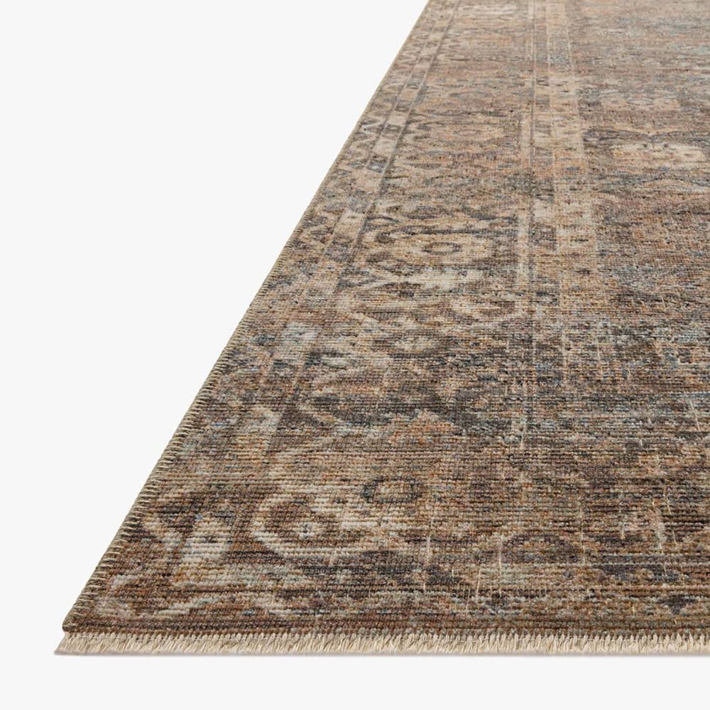 Loloi Heritage 4&#39; x 10&#39; Mocha and Denim Runner, , large