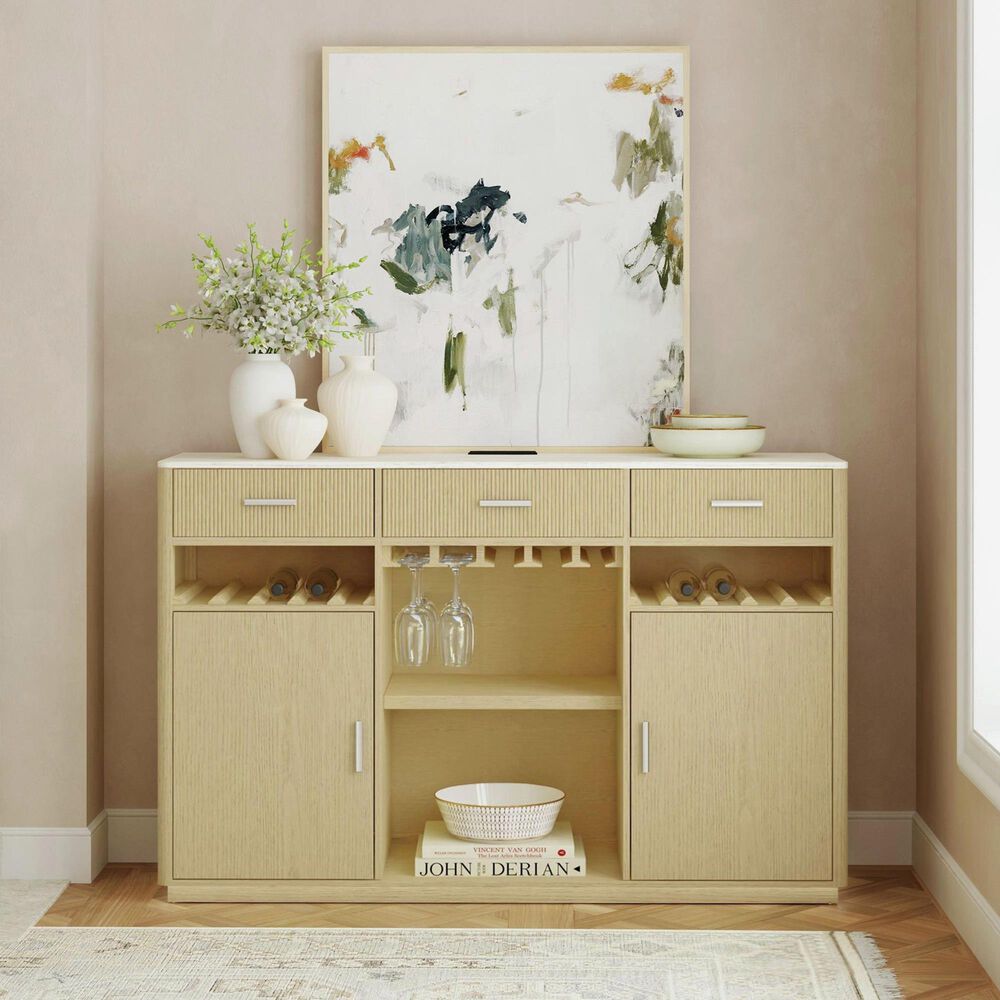 Mayberry Hill Cambrie Back Bar in Off-White and Natural, , large