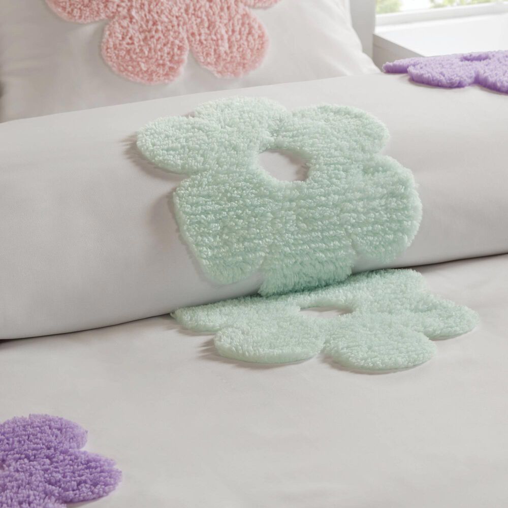 Hampton Park Gracie 4-Piece Full/Queen Comforter Set in White and Purple, , large