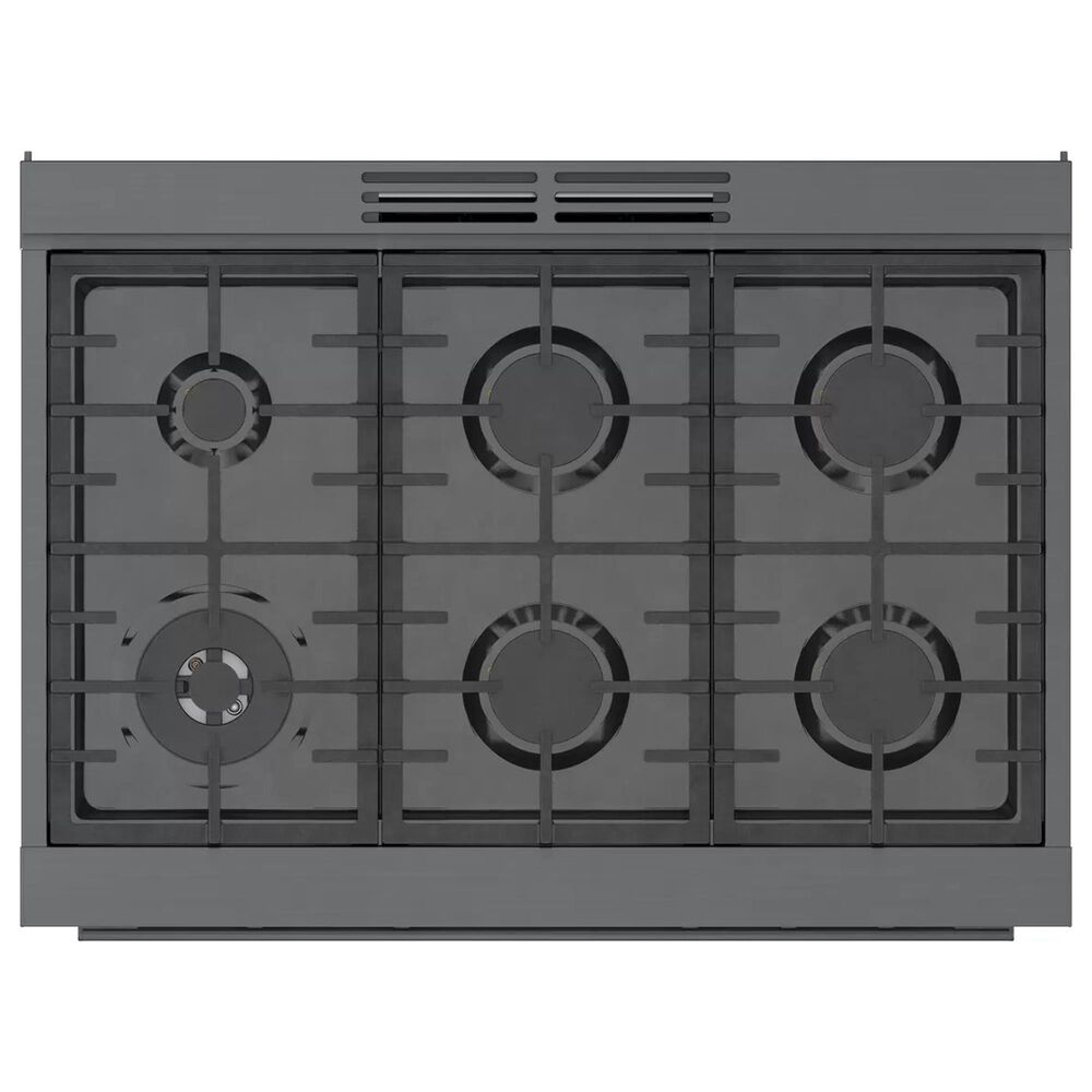 Bosch 36" Freestanding Dual Fuel Range in Black Stainless Steel NFM