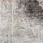 Surya Solar 10" x 14" Black, Charcoal, Saffron, White and Light Gray Area Rug, , large